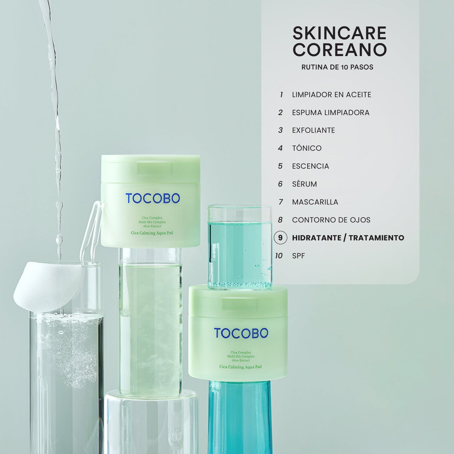 TONICO EN PADS CICA CALMING AQUA PAD TONER