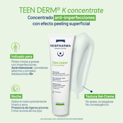 ISISPHARMA TEEN DERM K concentrado 30ml