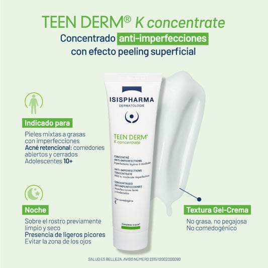 ISISPHARMA TEEN DERM K CONCENTRATED 30ML
