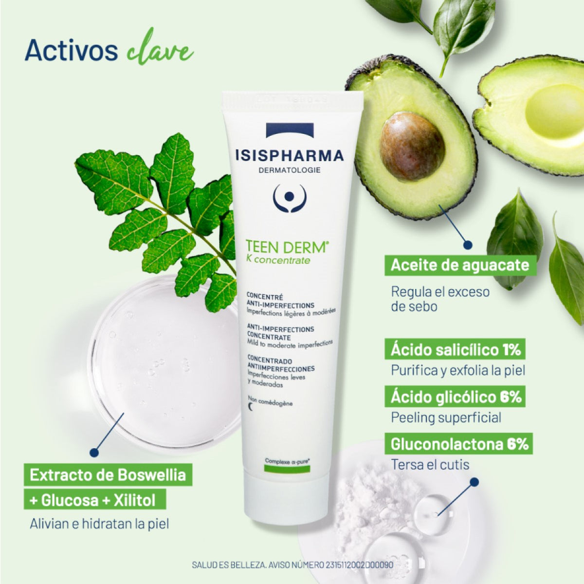 ISISPHARMA TEEN DERM K concentrado 30ml
