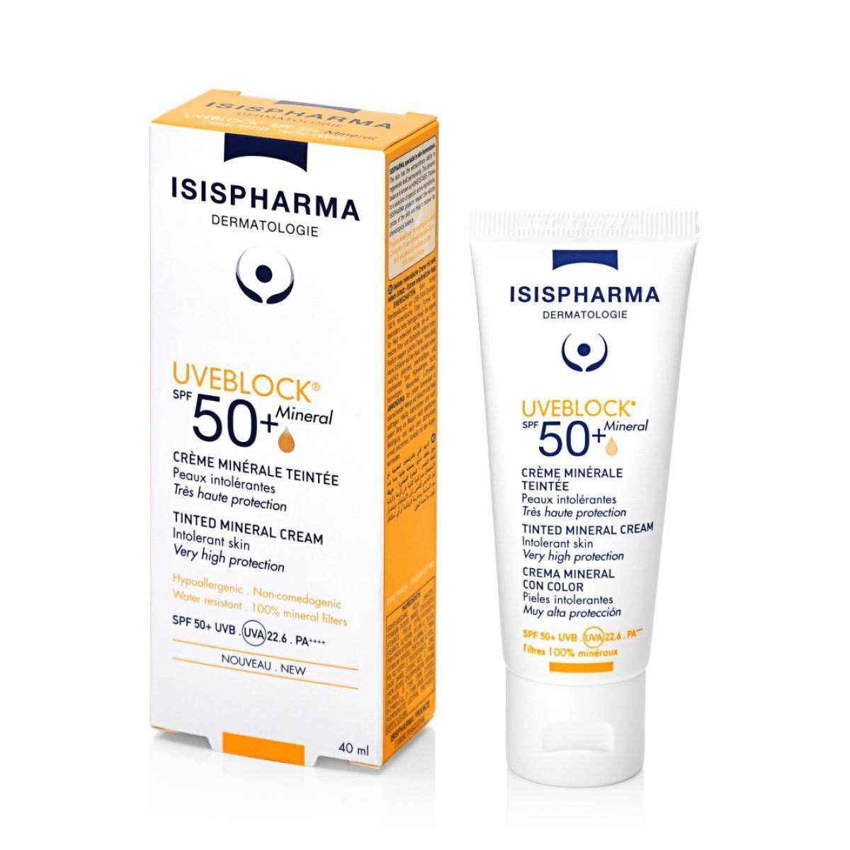 ISISPHARMA UVEBLOCK SPF 50+ COLORED MINERAL 40ML