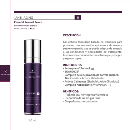 ALL SKIN MED ANTIAGING R ESSENTIAL RENEWING SERUM 50ML