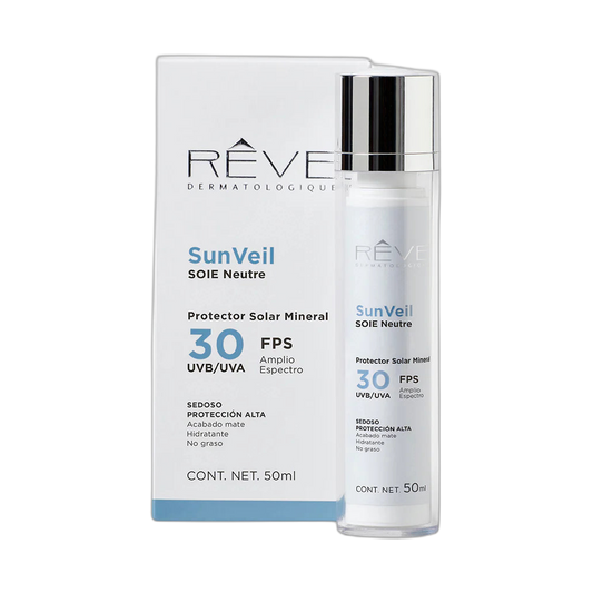RÉVE SunVeil SOIE neutro 50ml (fondo limpio)