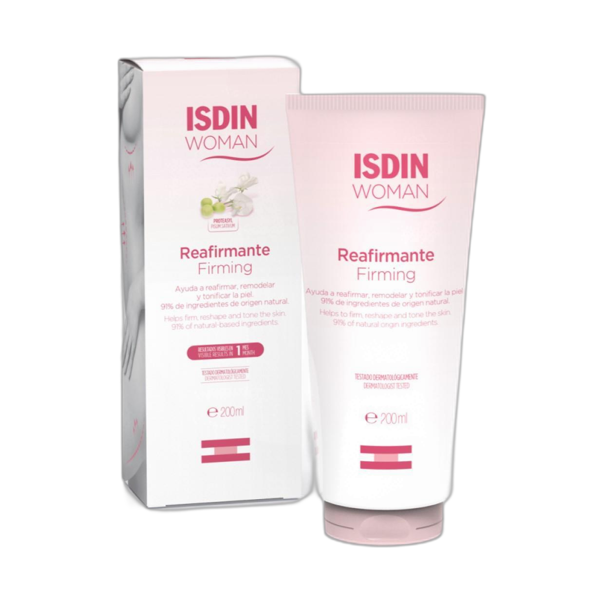 ISDIN WOMAN Crema reafirmante 200ml (fondo limpio)