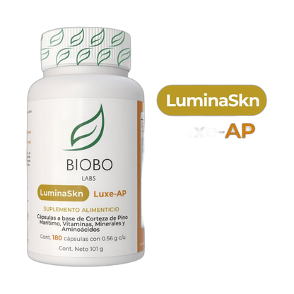 BIOBO LABS luminaskin luxe-ap 180caps 500mg vegetal (fondo limpio)