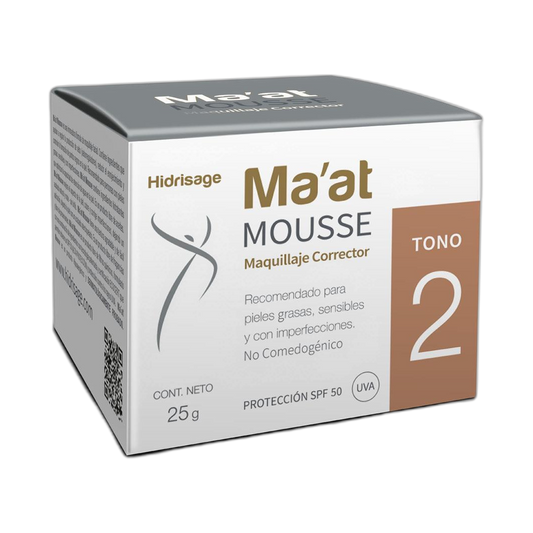 HIDRISAGE Ma'at Mousse tono 2 (fondo limpio)