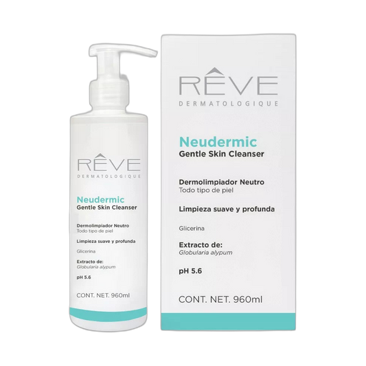 RÉVE Neudermic gentle skin cleanser 960ml (fondo limpio)