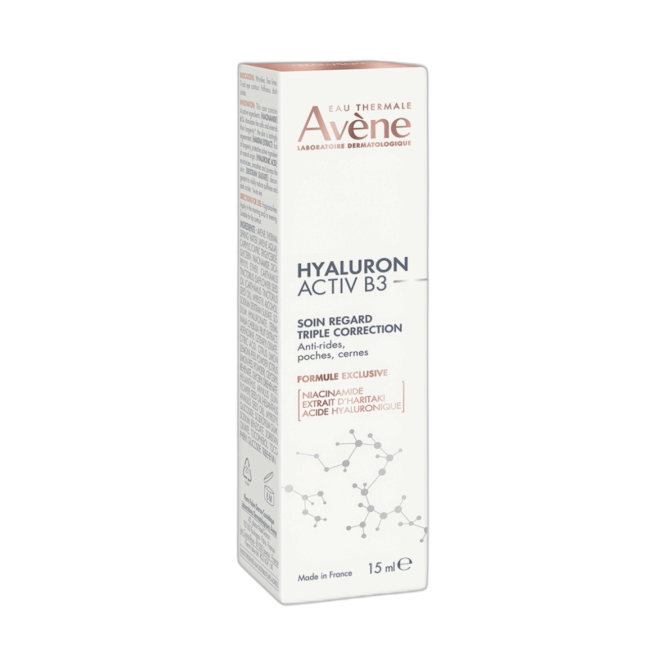 AVENE Hyaluron Activ B3 contorno de ojos 15ml (fondo limpio)