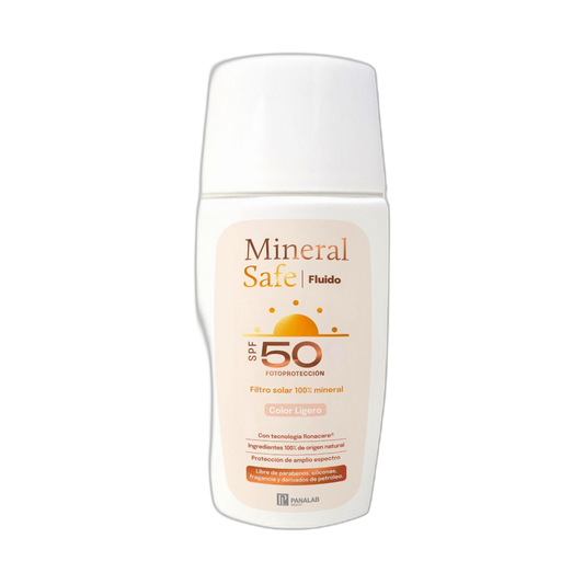 PANALAB Mineral safe  fluido  FPS 50 color ligero (fondo limpio)