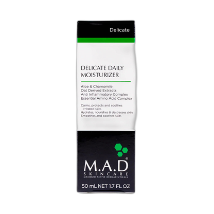 M.A.D. Delicate Daily Moisturizer Crema Día 50gr (fondo limpio)