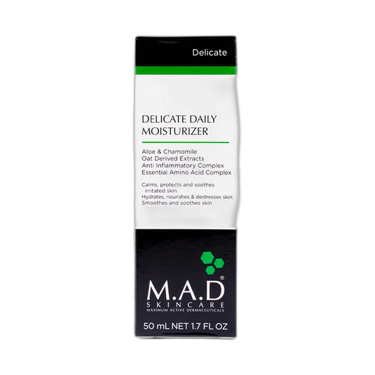 M.A.D. Delicate Daily Moisturizer Crema Día 50gr (fondo limpio)