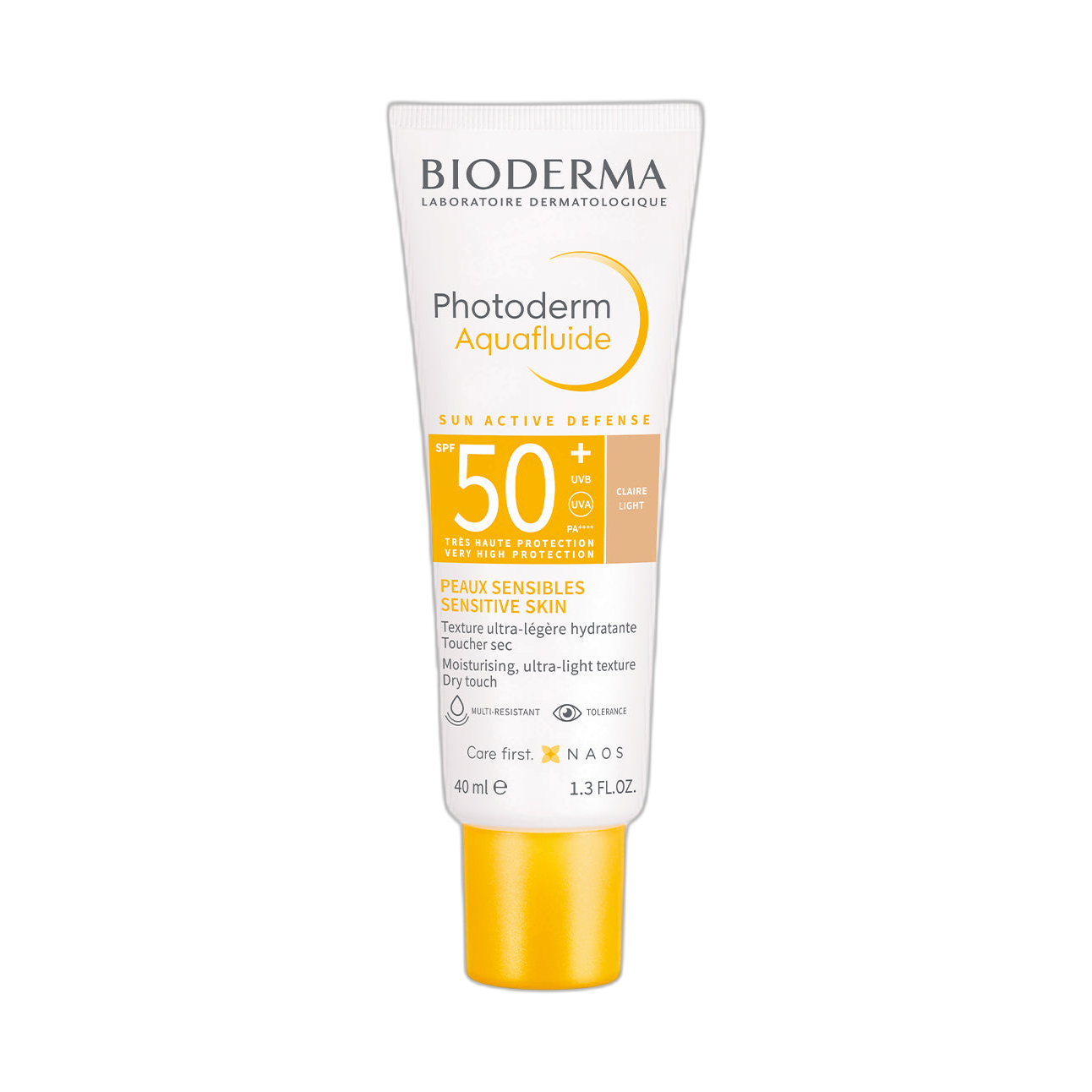 BIODERMA Photoderm Max Aquafluido Tono Claro Spf50+ 40ml (fondo limpio)
