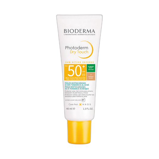 Bioderma Photoderm Dry Touch Spf 50+ Dorado 40ml (fondo limpio)