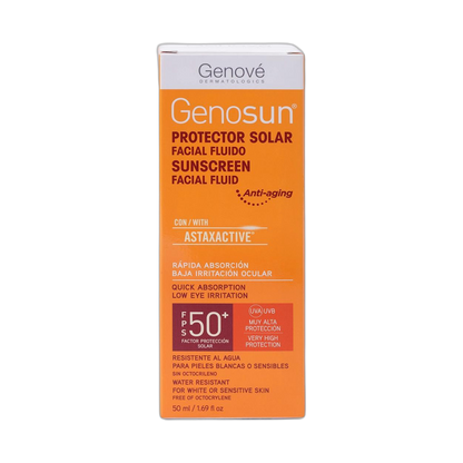 OUTLET GENOVÉ Genosun protector solar facial Spf50+ 50ml (fondo limpio)