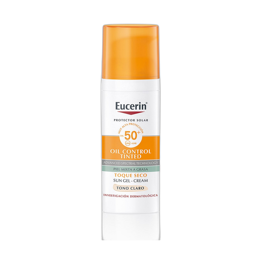 EUCERIN Sun face oil control tono claro fps50+ 50ml (fondo limpio)