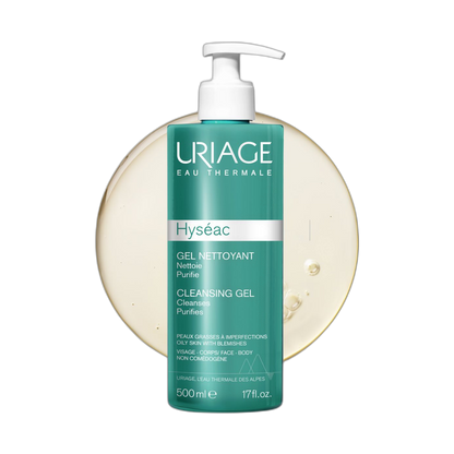 URIAGE Hyseac gel limpiador 500ml (fondo limpio)