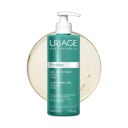 URIAGE Hyseac gel limpiador 500ml (fondo limpio)