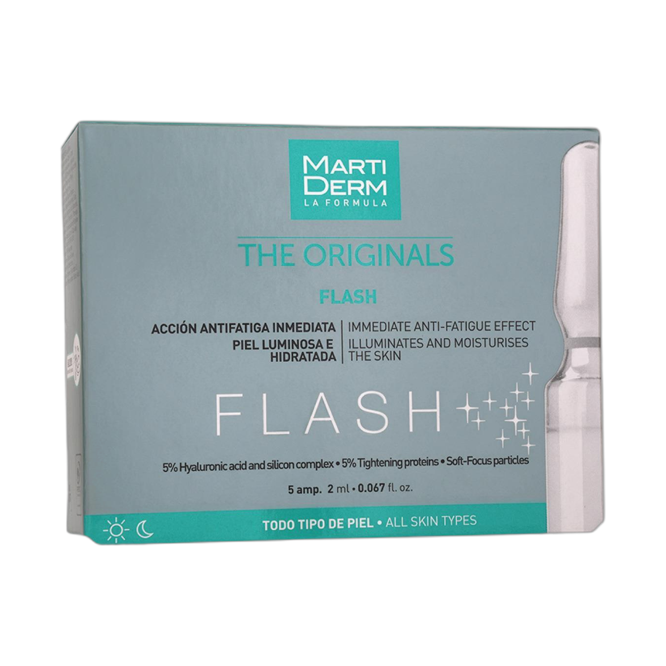 MARTIDERM Flash caja- 5 amp (fondo limpio)