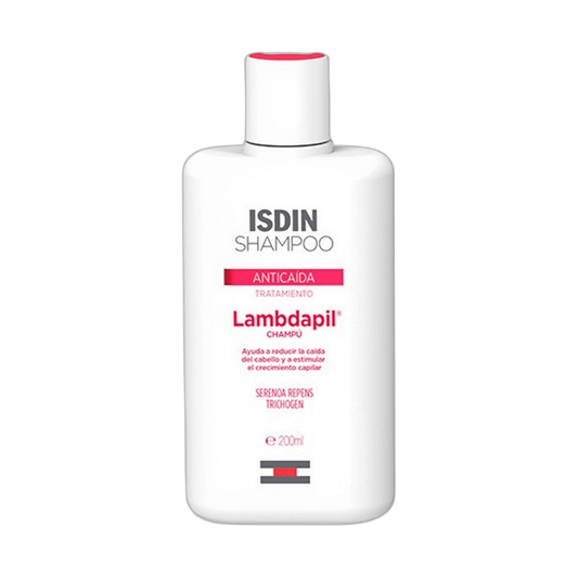 ISDIN LAMBDAPIL Shampoo anticaída 200ml (fondo limpio)