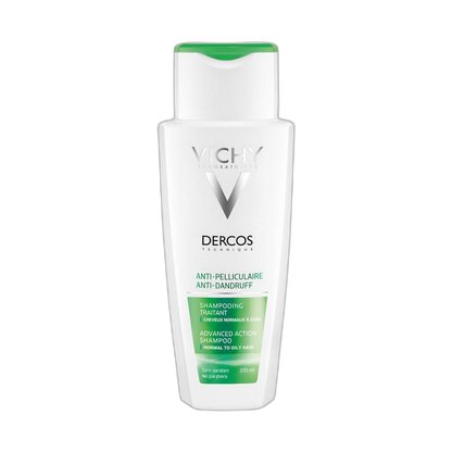 VICHY Dercos Anticaspa shampoo normal a graso 200ml (fondo limpio)