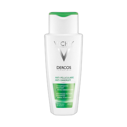 VICHY Dercos Anticaspa shampoo normal a graso 200ml (fondo limpio)