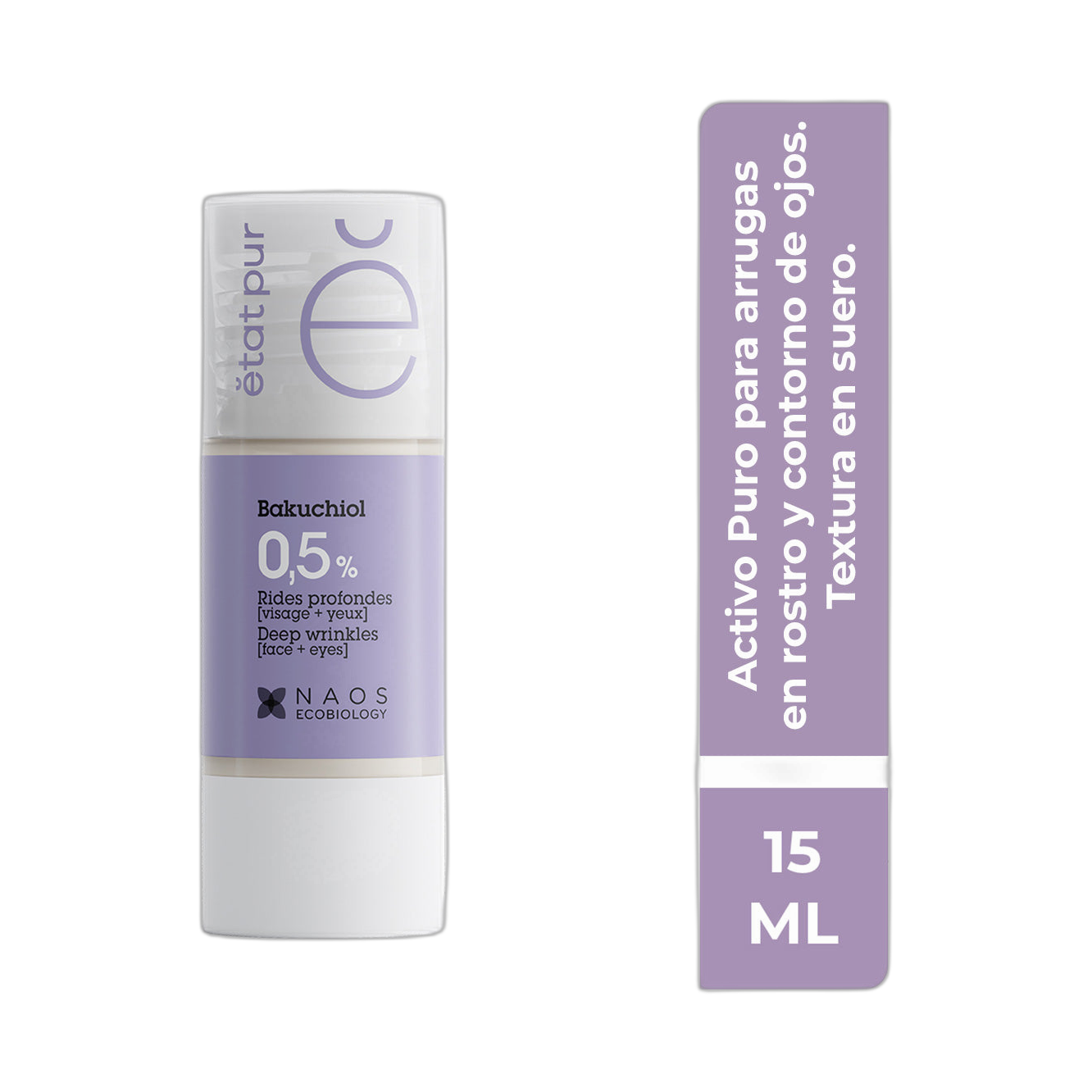 ETAT PUR Activo puro Bakuchiol 0.5% 15ml (fondo limpio)