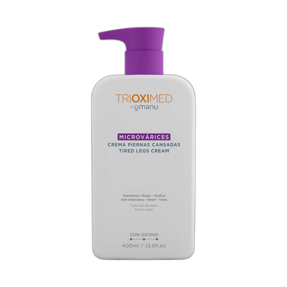 TRIOXIMED Crema Microvarices 400ml (fondo limpio)