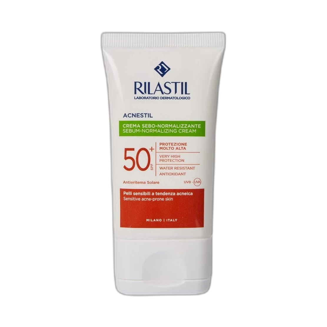 RILASTIL ACNESTIL SEBUM-NORMALIZING CREAM PPT SPF 50+ 30ML (fondo limpio)