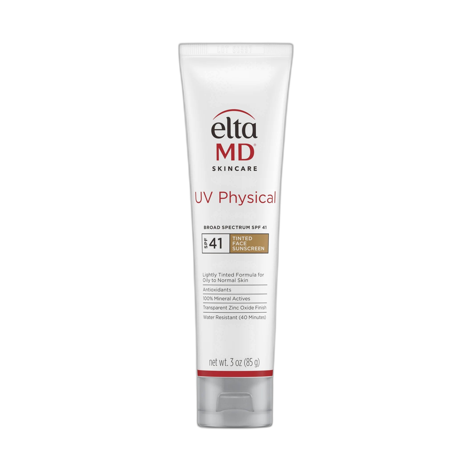 EltaMD UV Physical broad-spectrum spf41 85g tinted (fondo limpio)