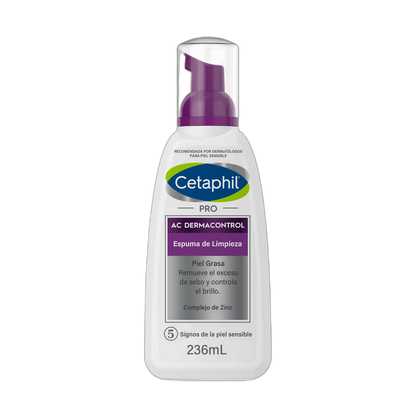 Cetaphil Pro AC Control espuma de limpieza 236Ml (fondo limpio)