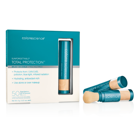 COLORESCIENCE Total protection™ brush-on shield spf50 multipack. 3pzs (medium)