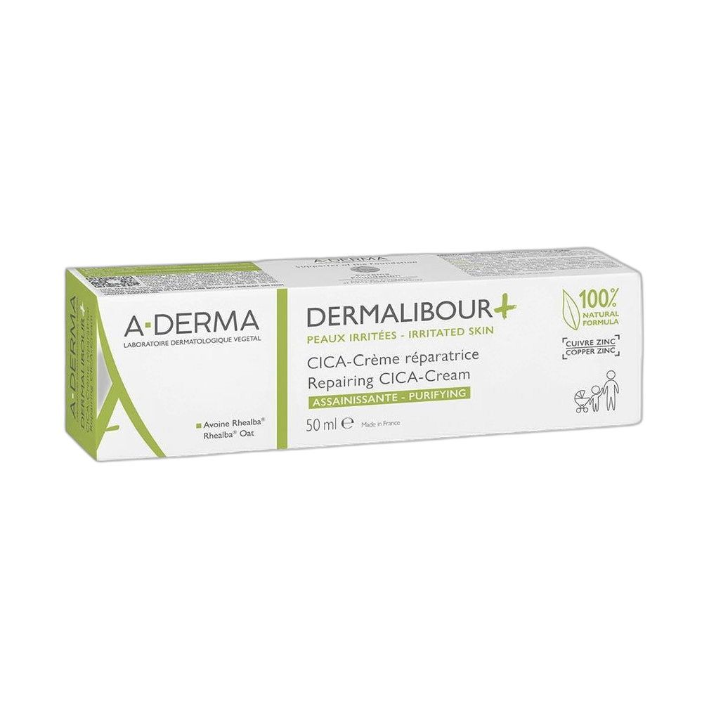 ADERMA Dermalibour+ crema reparadora 50ml (fondo limpio)