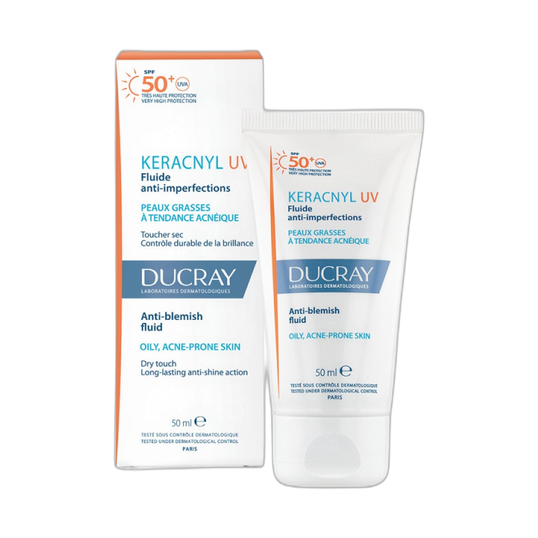 DUCRAY Keracnyl Uv spf50+ 50ml (fondo limpio)