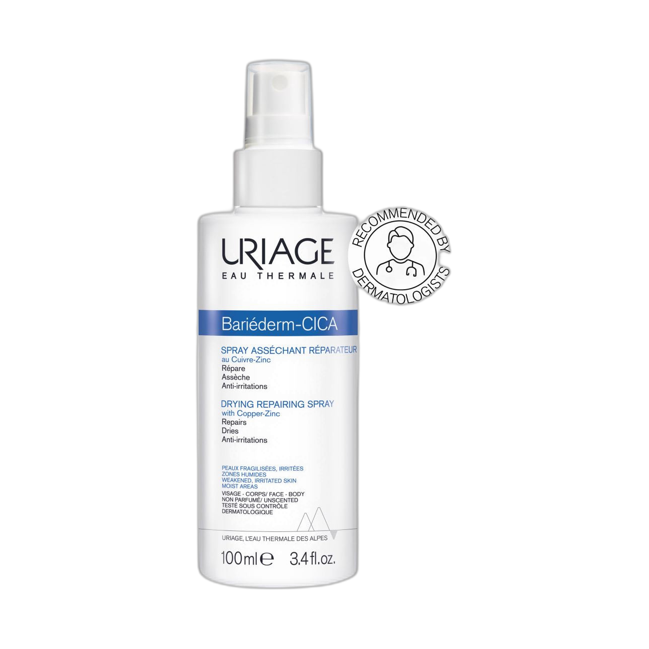 URIAGE Bariederm Cica spray 100ml (fondo limpio)