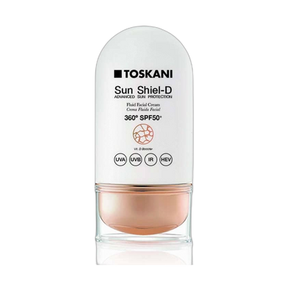 TOSKANI Sun shiel-D spf50+ 50ml (fondo limpio)