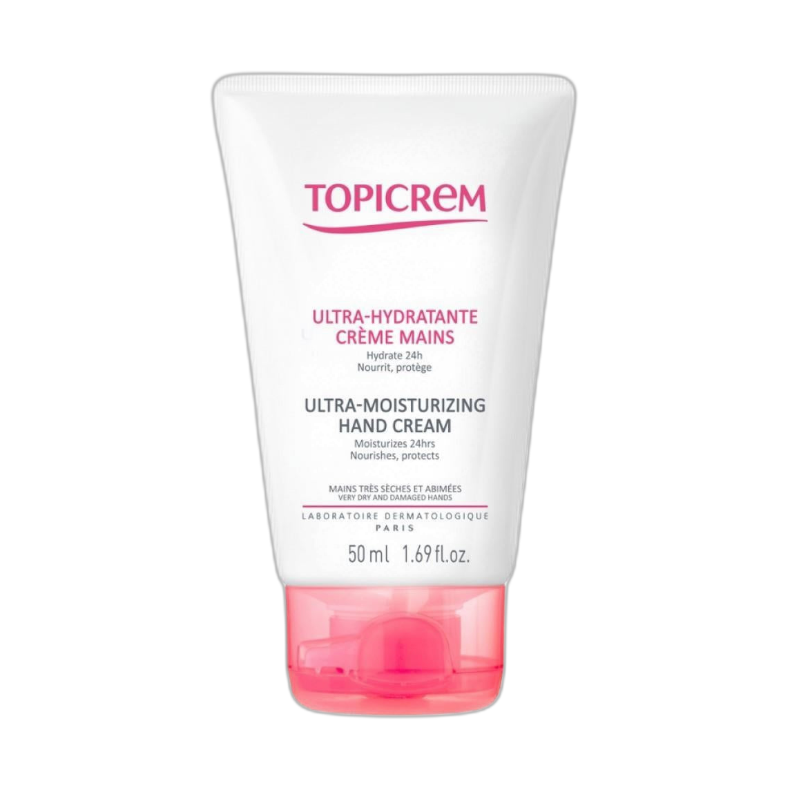 TOPICREM Crema para manos ultra-hidratante 50ml (fondo limpio)