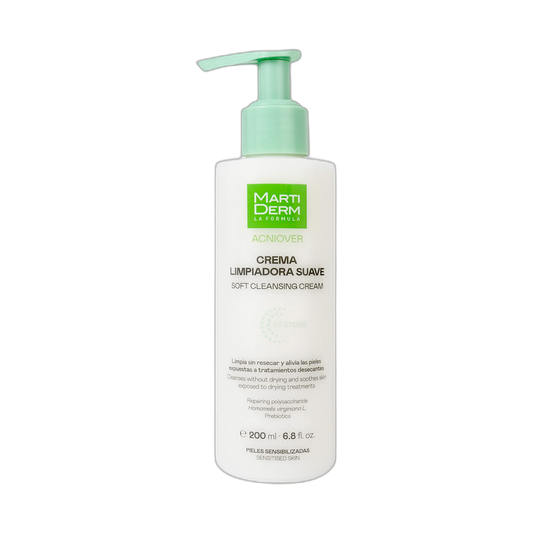 MARTIDERM Acniover Restore Crema Limpiadora Suave 200ml (fondo limpio)