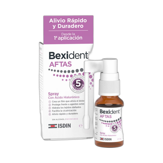 ISDIN Bexident aftas spray 15ml (fondo limpio)