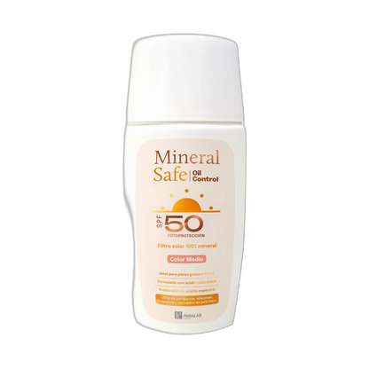 PANALAB Mineral safe Oil control FPS50 50ml color medio (fondo limpio)