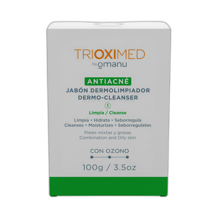 TRIOXIMED Antiacné Jabón Dermolimpiador 100gr (fondo limpio)