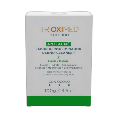TRIOXIMED Antiacné Jabón Dermolimpiador 100gr (fondo limpio)