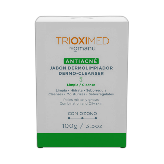 TRIOXIMED Antiacné Jabón Dermolimpiador 100gr (fondo limpio)
