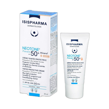 ISISPHARMA NEOTONE Prevent spf50+ claro 30ml (fondo limpio)