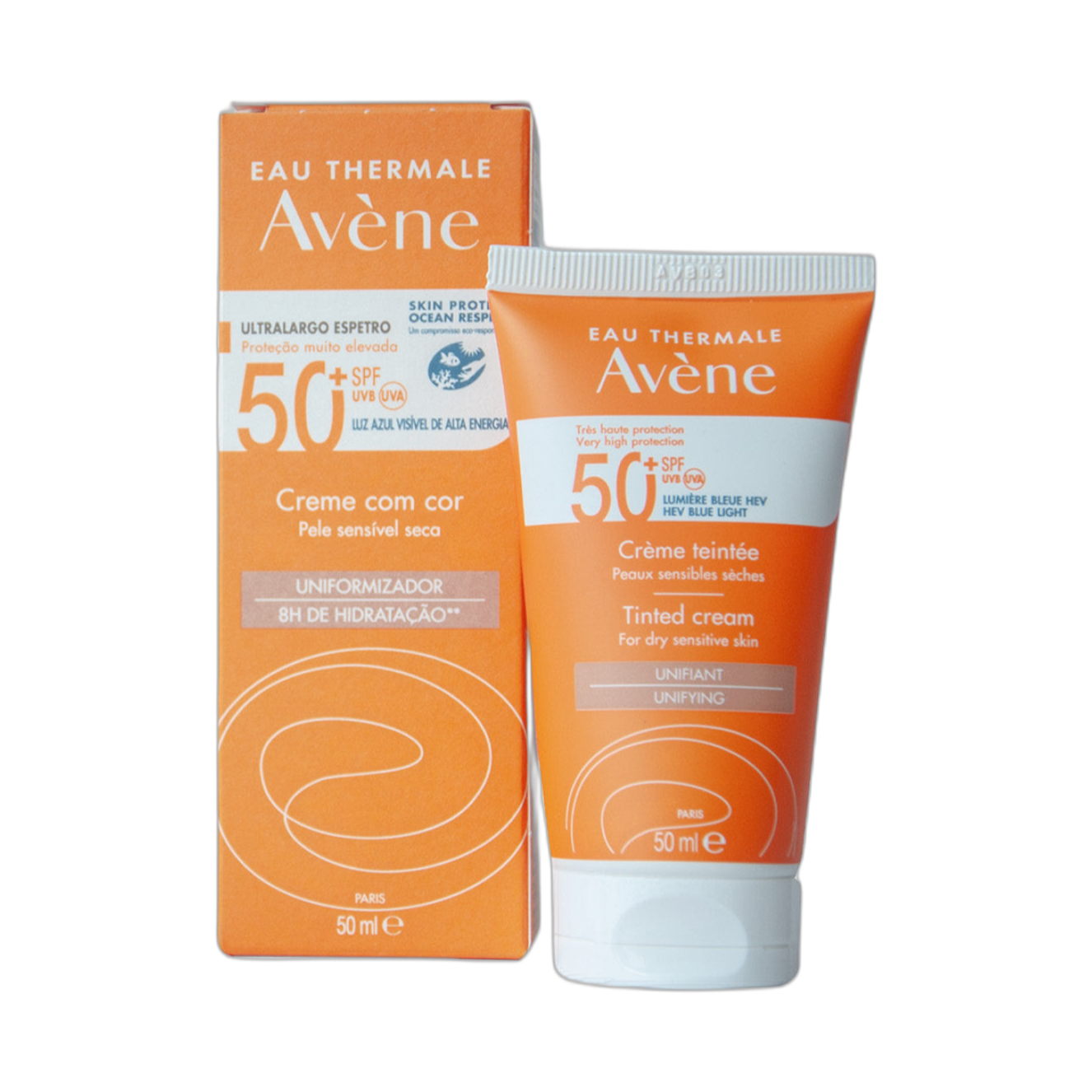 AVENE Crema con color 50+ 50ml (fondo limpio)