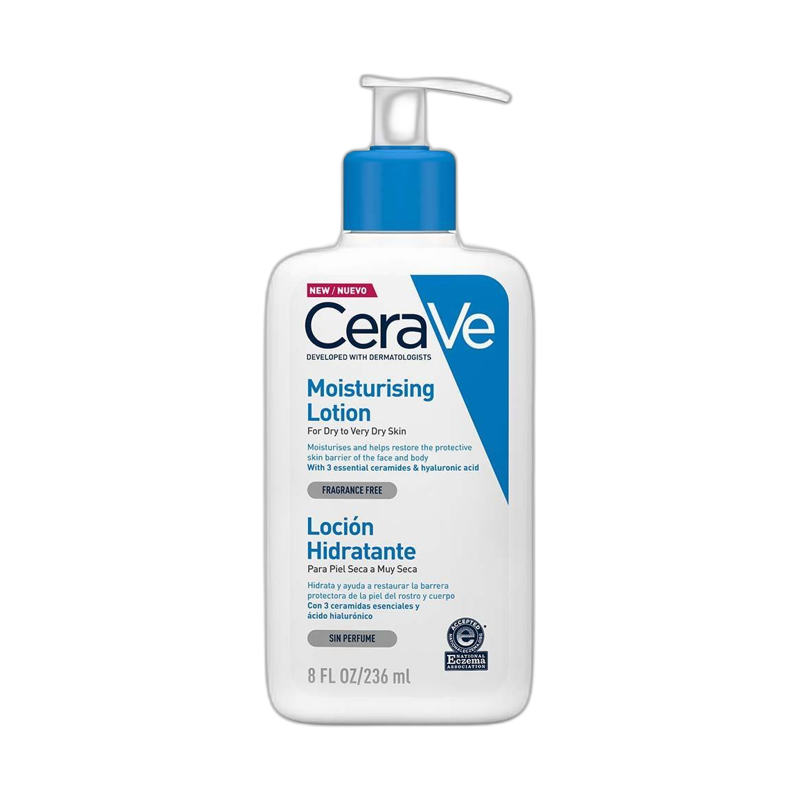 CERAVE Loción Hidratante 236ML (fondo limpio)
