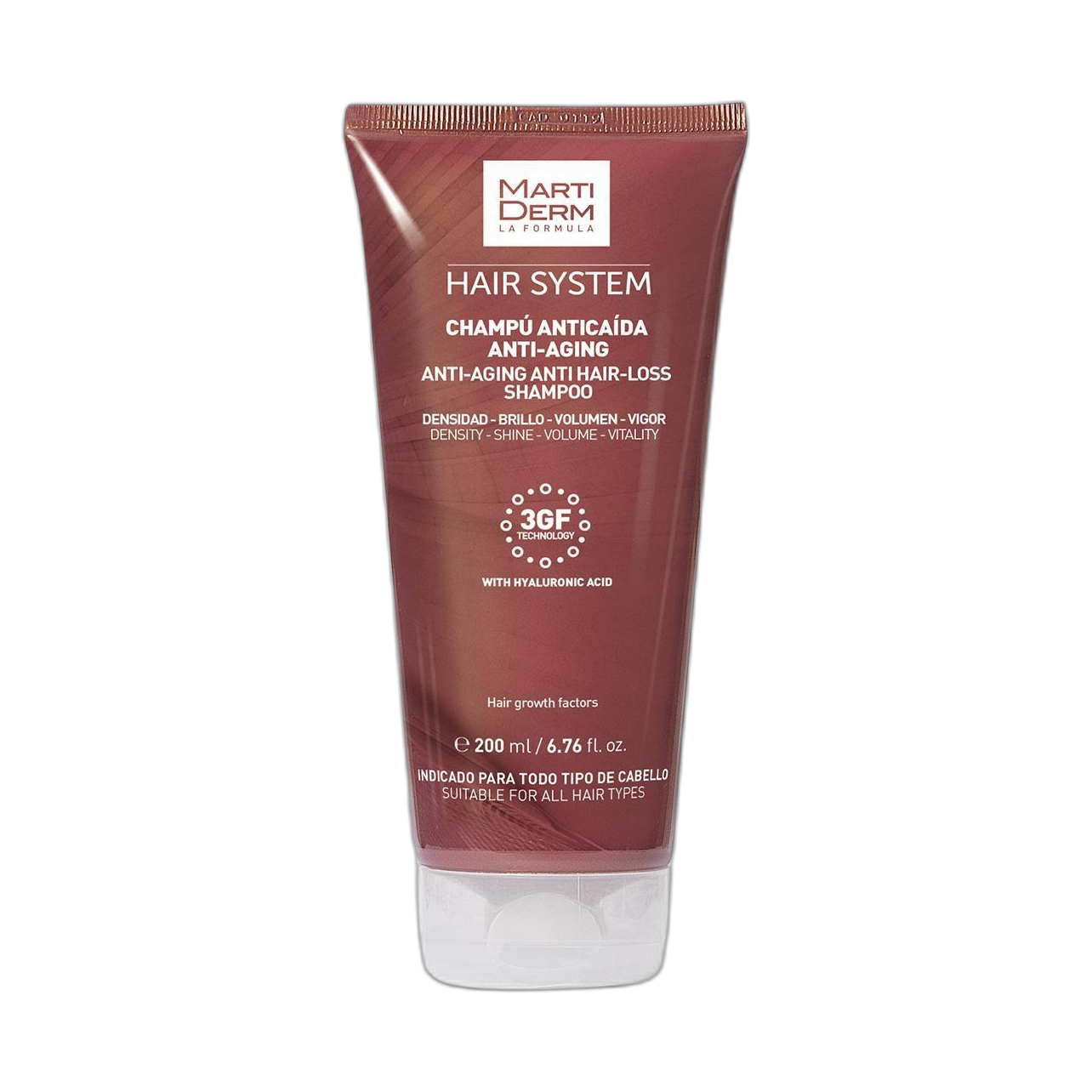 MARTIDERM Hair System champu anticaída 200ml (fondo limpio)