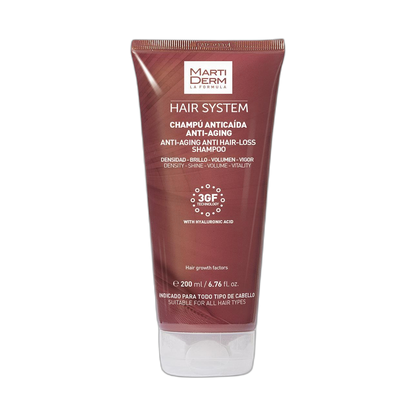 MARTIDERM Hair System champu anticaída 200ml (fondo limpio)