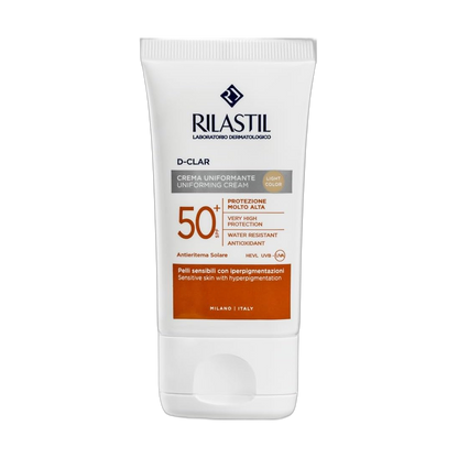 RILASTIL D-CLAR UNIFORMING CREAM PPT SPF 50+ LIGHT 40M (fondo limpio)