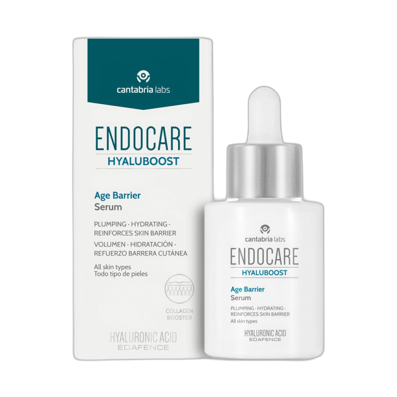 ENDOCARE Hyaluboost age barrier serum 30ml (fondo limpio)