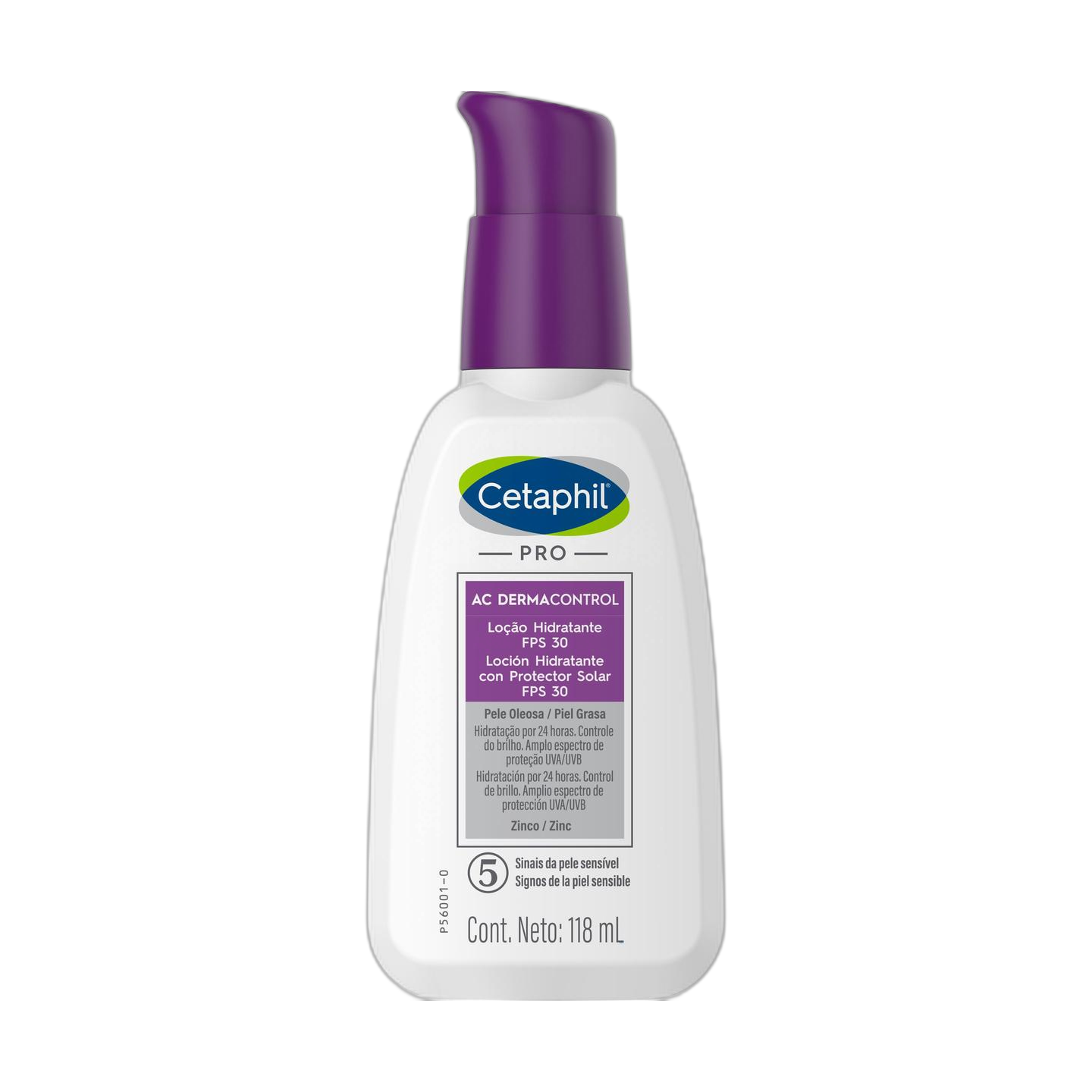 Cetaphil Pro AC control hidratante fps30 118ml (fondo limpio)